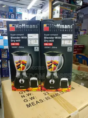 Hoffmans Hm-166 Super Compact Blender With Dry Mill.
