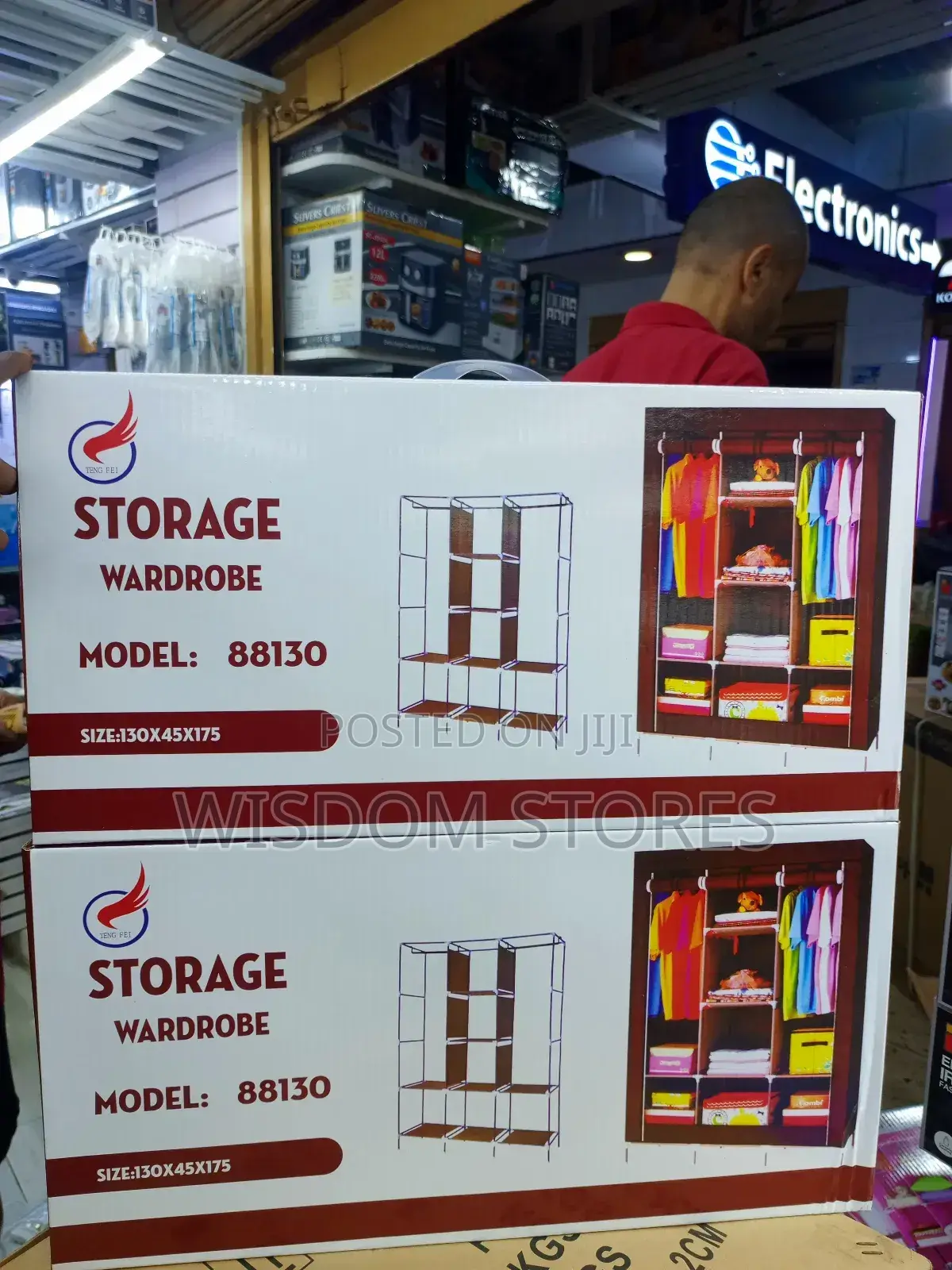 Portable Storage Wardrobe, Model 88130.