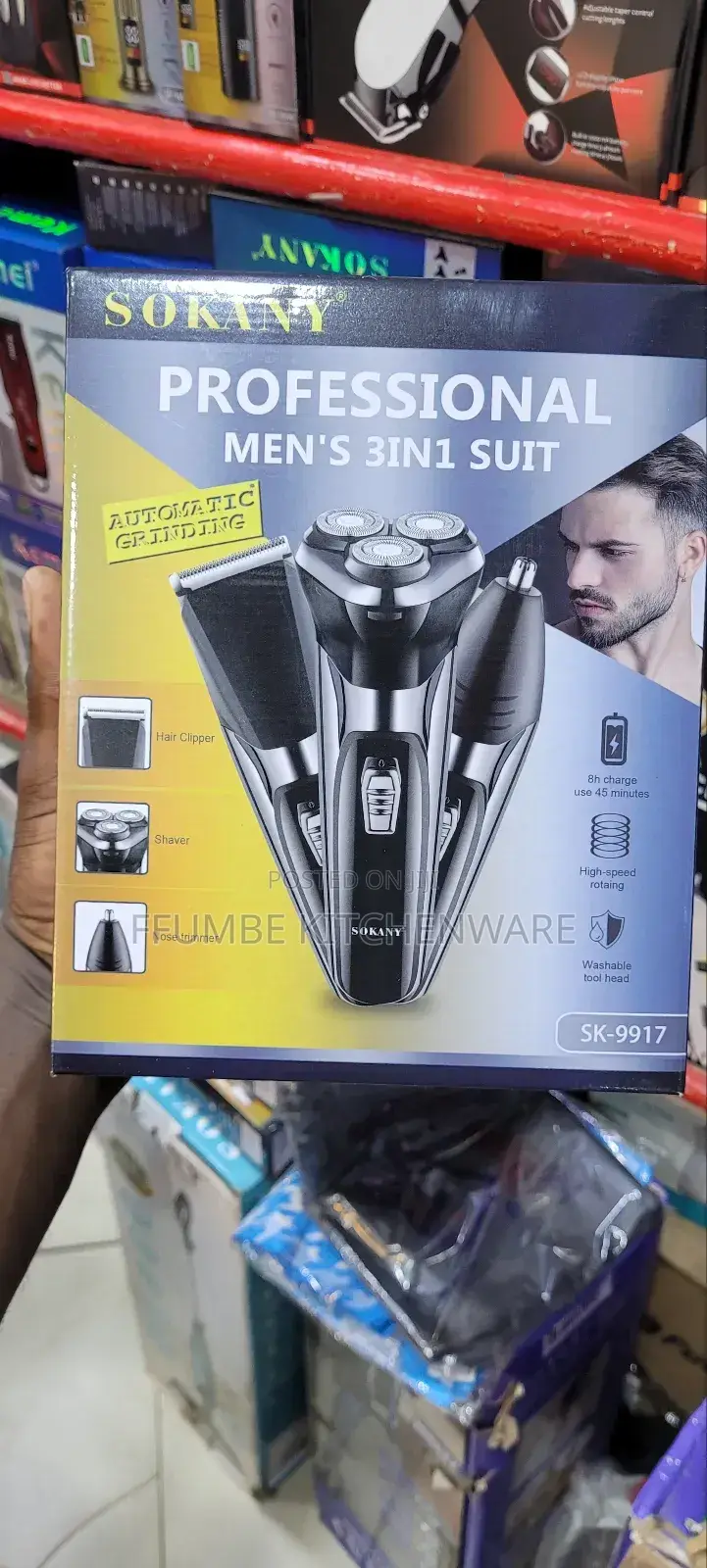 Electric Shaver and Grooming Kit 3in1