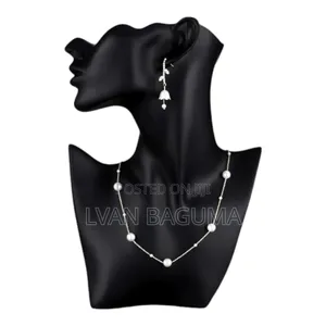 Necklace and Earrings Display Stand - Black