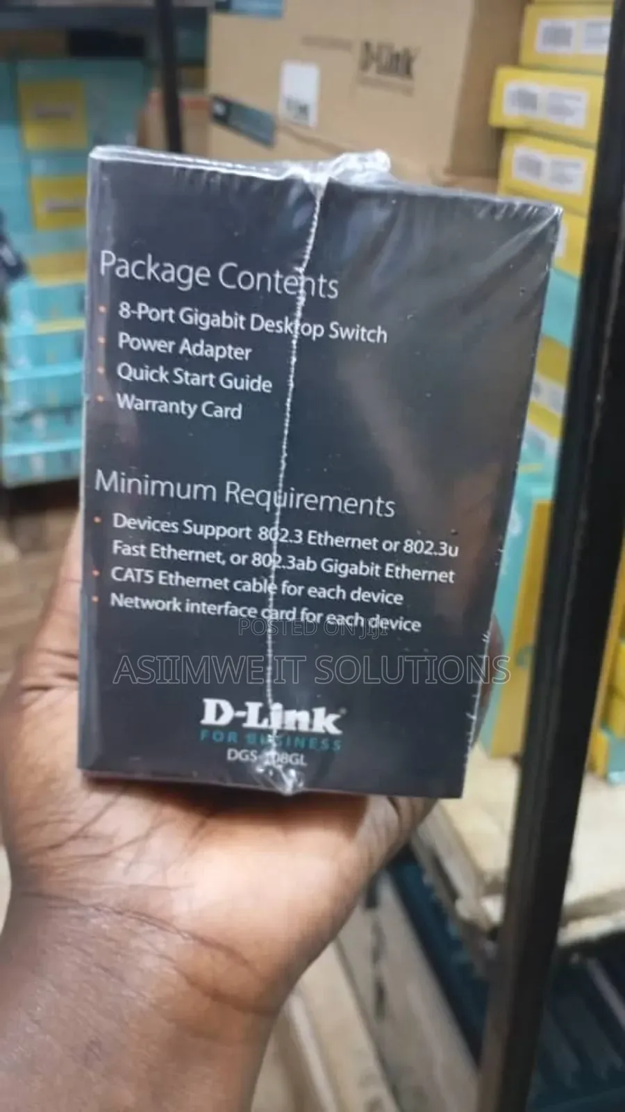 D-Link DGS-108gl 8-Port Gigabit Desktop Switch