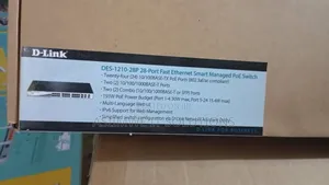 D-Link Des-1210-28p 28-Port Fast Ethernet Smart Managed Poe Switch.