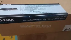 D-Link Des-1210-28p 28-Port Fast Ethernet Smart Managed Poe Switch.