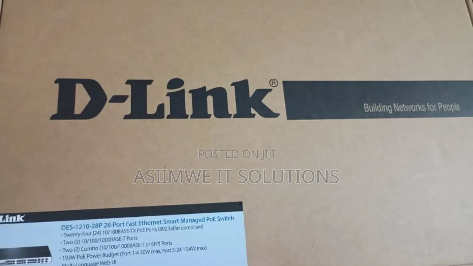 D-Link DGS-1210-28 28-Port Gigabit Smart Managed Switch.