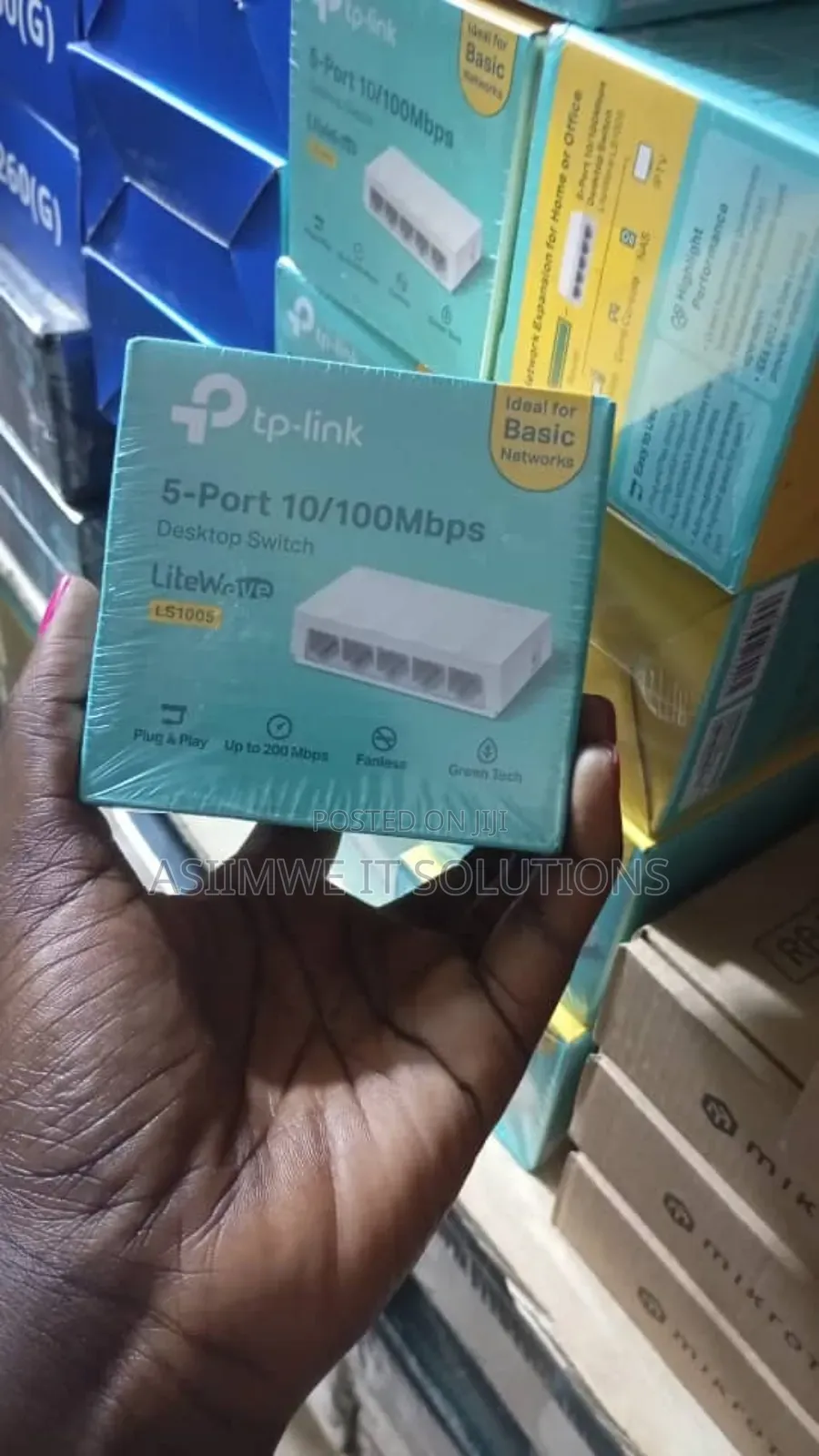 Tp-Link 5-Port 10/100mbps Desktop Switch, Model Ls1005.
