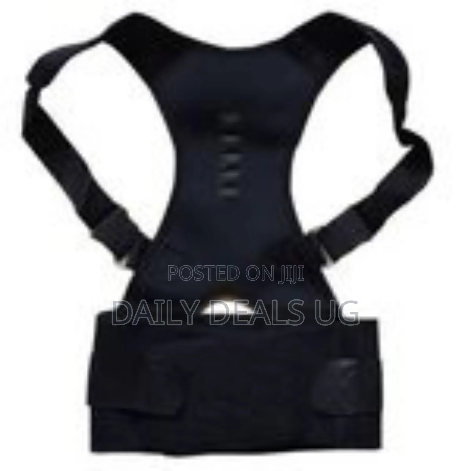 Medium Real Doctors Posture Shoulder Back Support Brace- Medium, Black