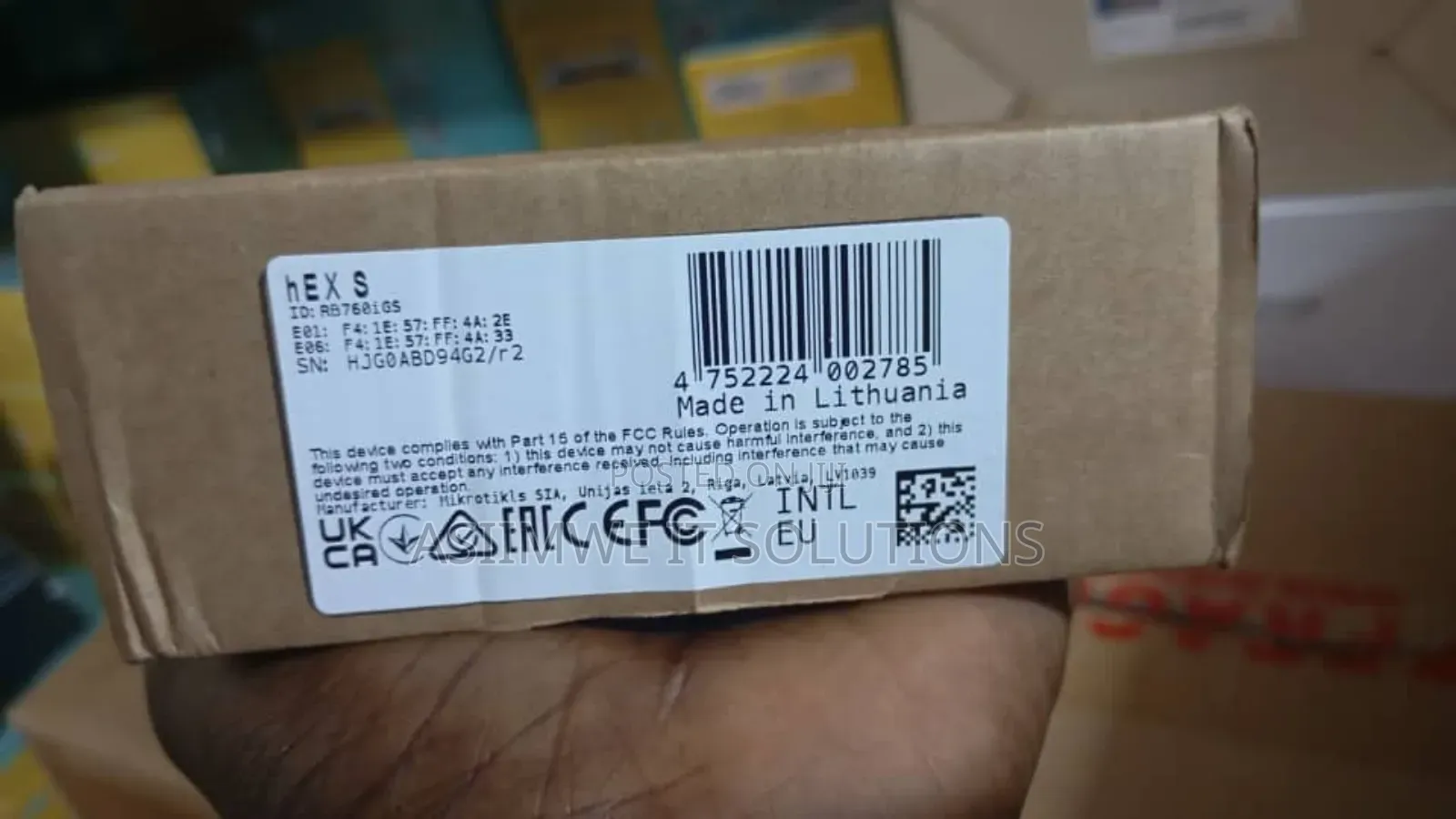 Mikrotik Hex Rb760series Router.