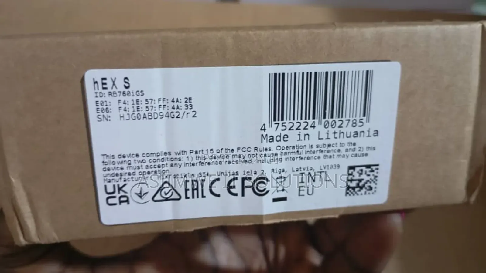 Mikrotik Hex S (Rb760igs) Router.