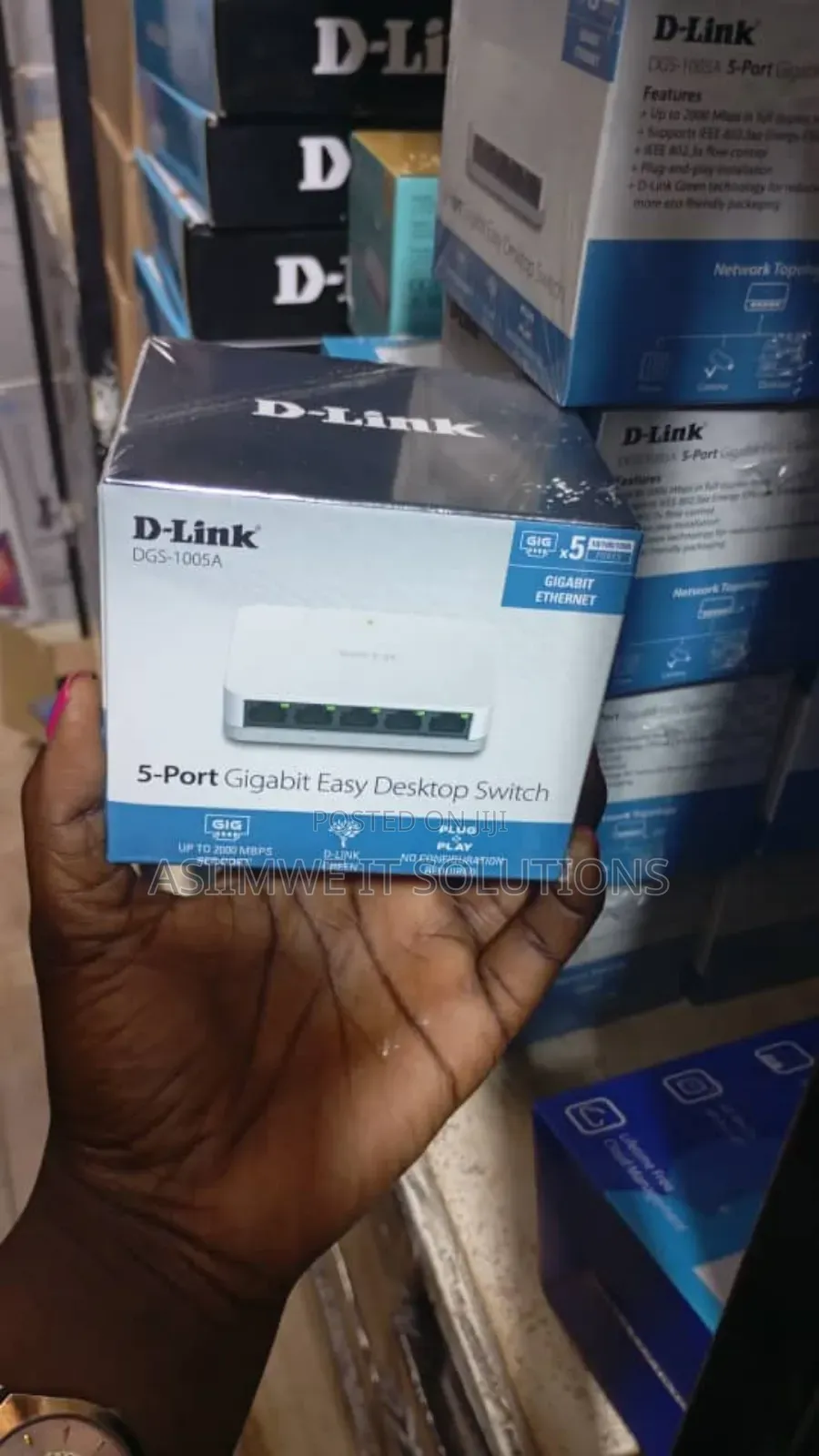 D-Link DGS-1005a 5-Port Gigabit Easy Desktop Switch.
