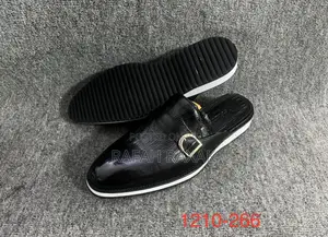 Original Men’S Berluti Casual Leather Mule Half Shoes