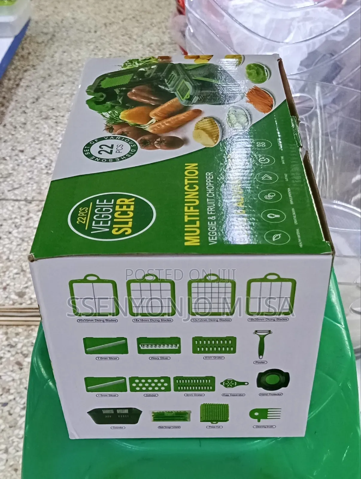 22 PCS Vegetable Fruit Chopper Set – Multifunction Slicer, Grater-