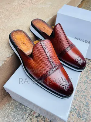 Original Men’S Brown Berluti Mule Half Leather Shoes