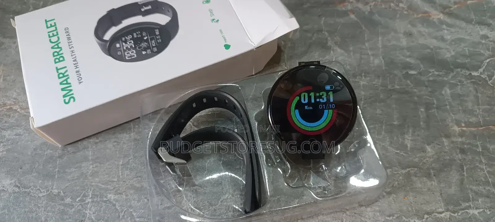 Black Waterproof Smartwatch