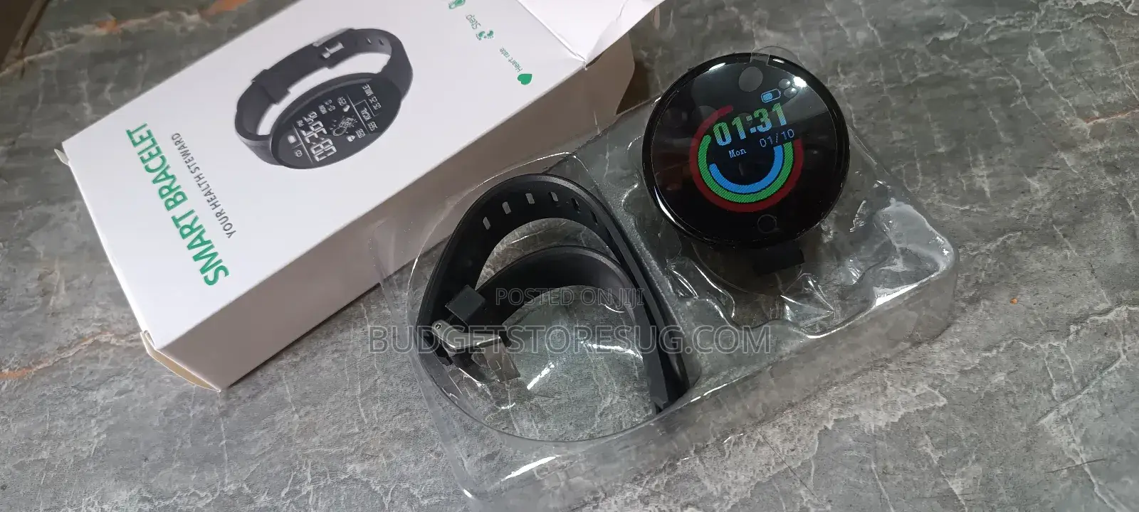 Black Waterproof Smartwatch