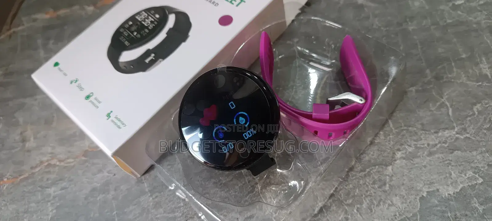 Pink Waterproof Smartwatch