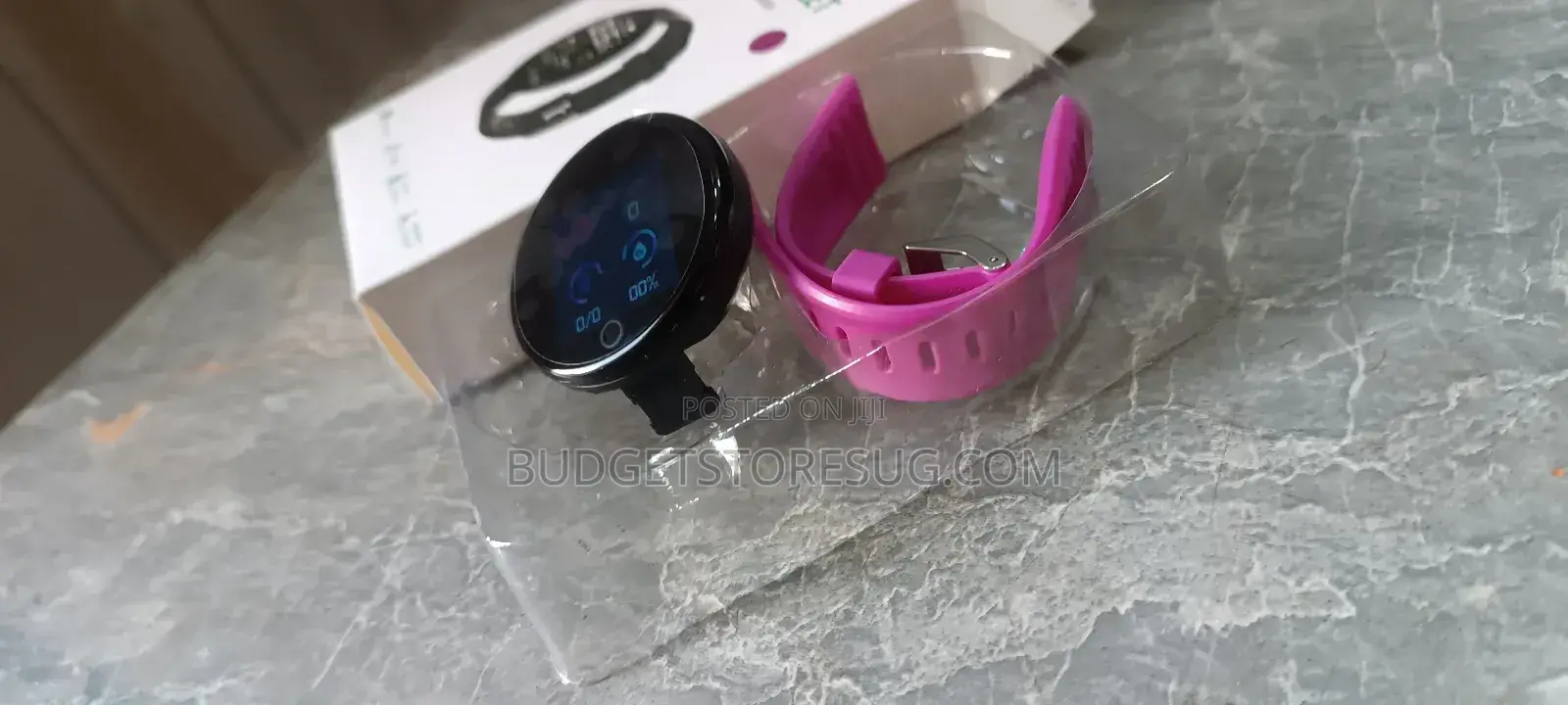 Pink Waterproof Smartwatch