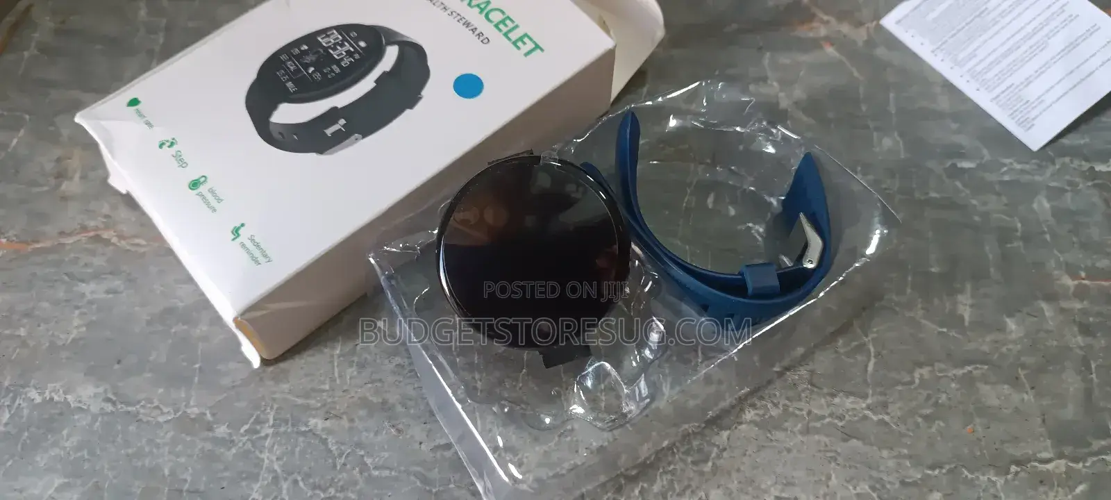 Blue Waterproof Smartwatch
