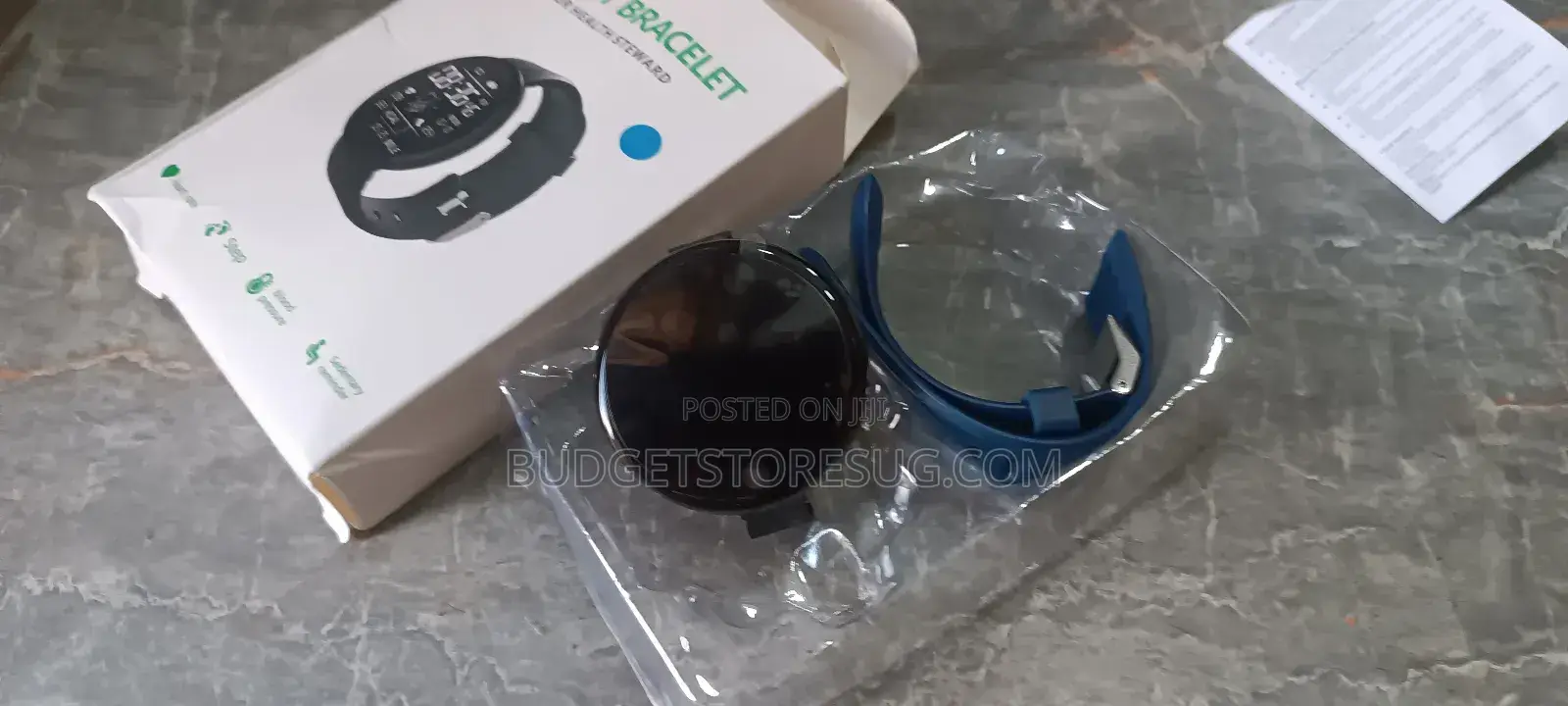 Blue Waterproof Smartwatch