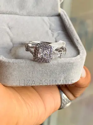 Princess Cut Diamond Double Halo Engagement Ring