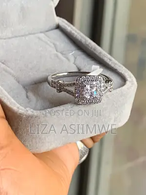 Princess Cut Diamond Double Halo Engagement Ring