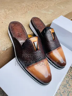 Men’S Luxury Berluti Mule Half Leather Shoes