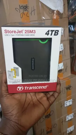 Transcend Storejet 25m3 Portable Hard Drive.