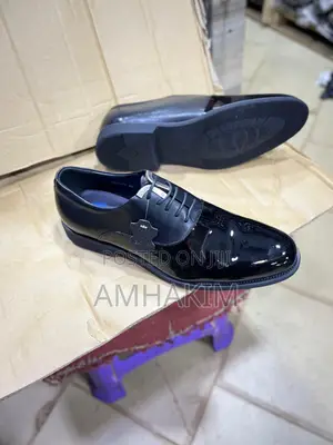 Classic Men's Half Shinny Full Rubber Soled Oxfords In Stock