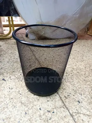 Office Dustbin With Metal Mesh- Small