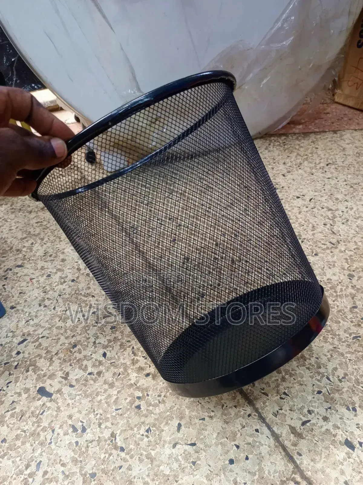 Office Trash Bin Metal- Medium