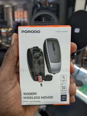 Porpdo 1600dpi Wireless Mouse With Card Reader