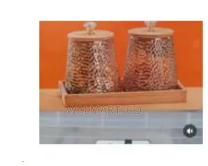 2 Piece Round Airtight Glass Storage Jar Canister With Lid
