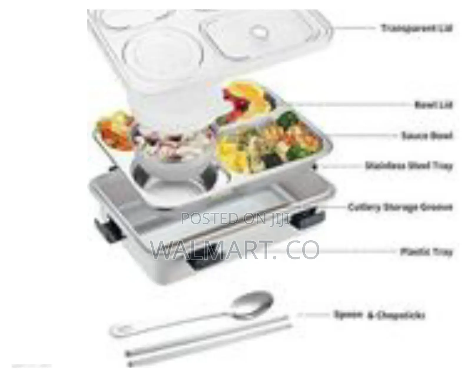 Leak Proof Thermal Insulation 3 Compartment Lunch Boxes