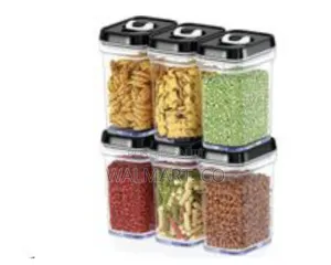 Airtight 6 Piece Food Storage Containers With Lids-Clear