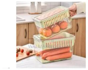 2 Pieces of Storage Plastic Kitchen Fruit Storage Box
