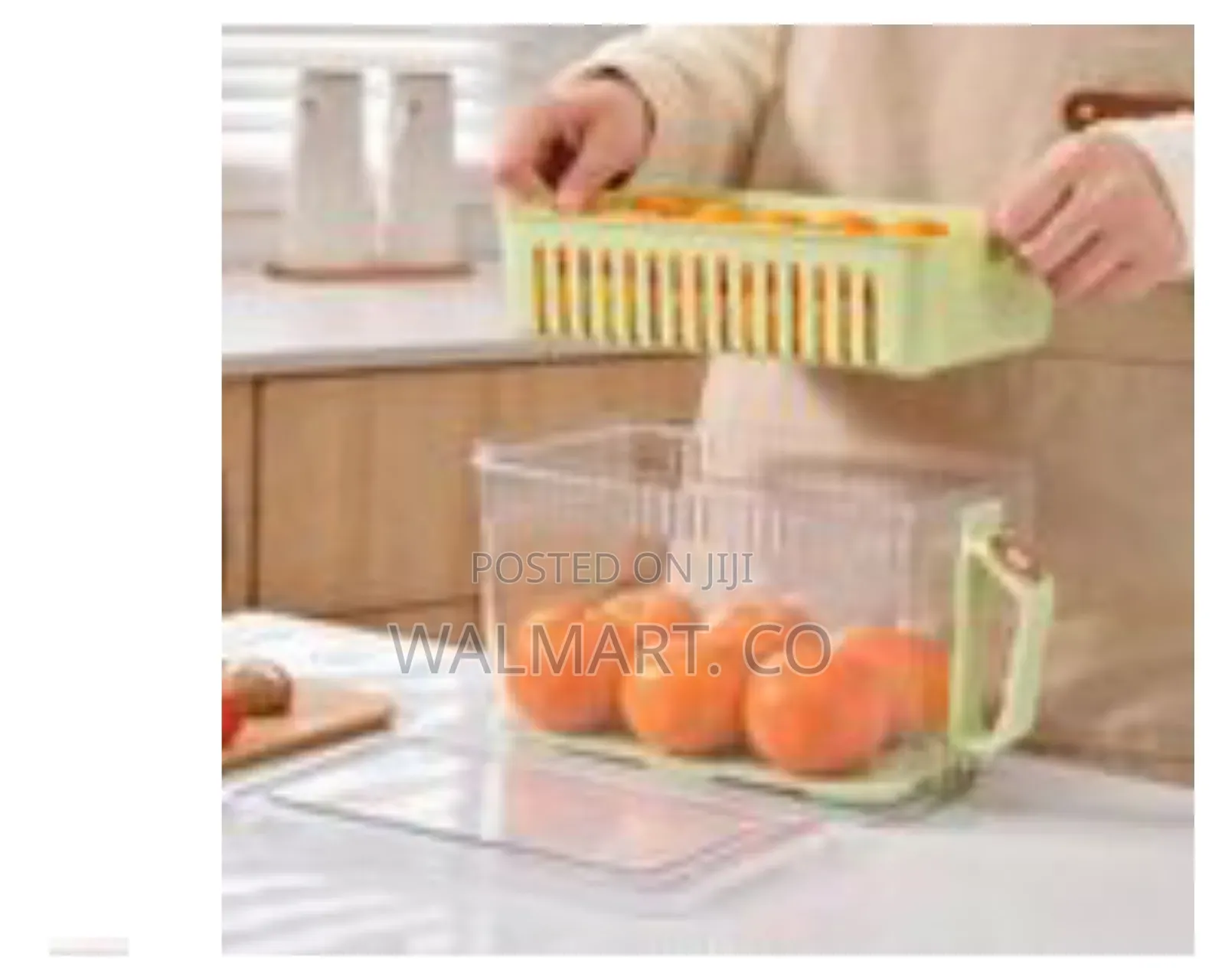 2 Pieces of Storage Plastic Kitchen Fruit Storage Box