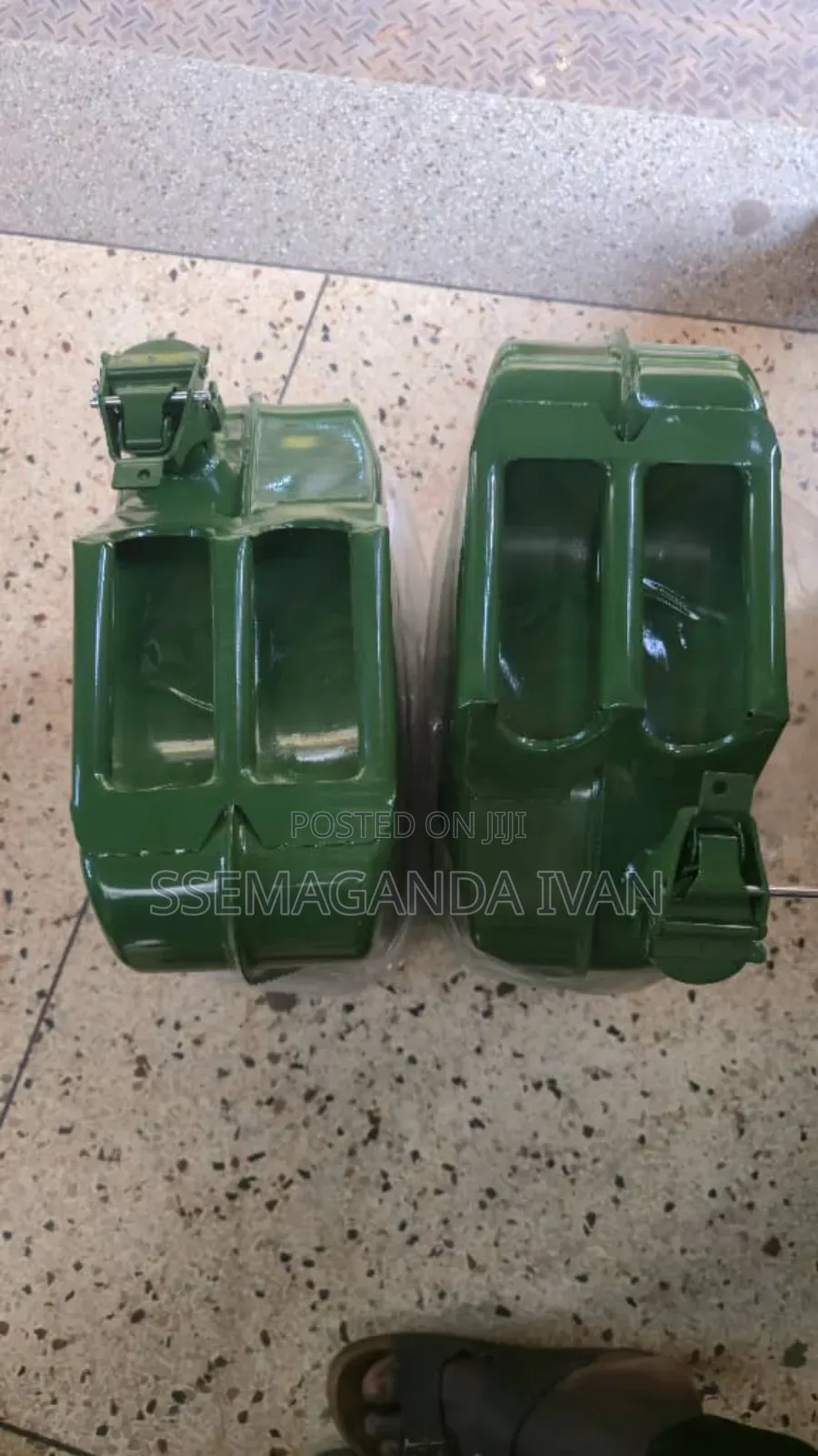 Storage Metal Jerican in Army Green Colur