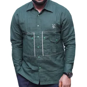 Vibrant Kitengi Linen Shirt