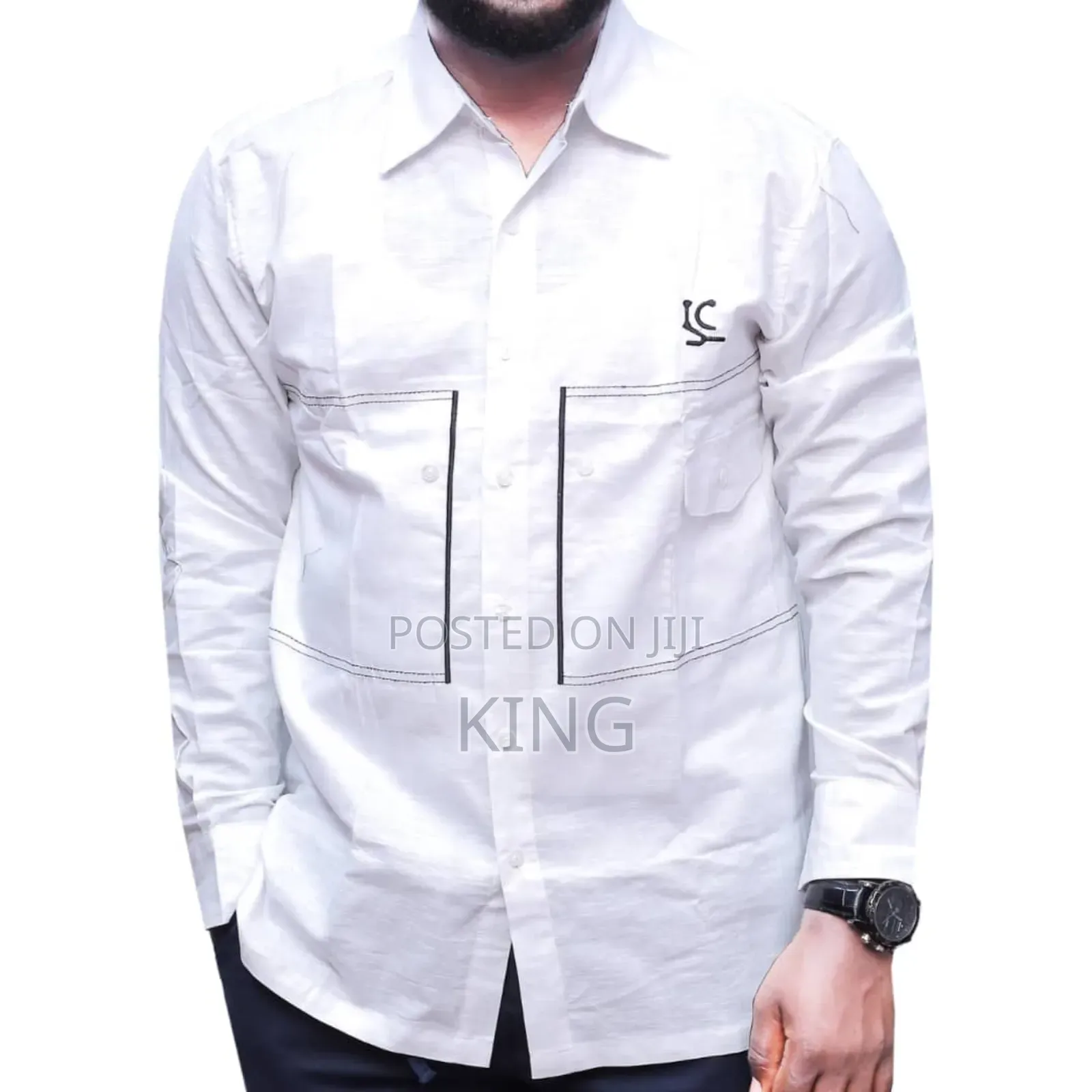 Traditional Kitengi Linen Shirt