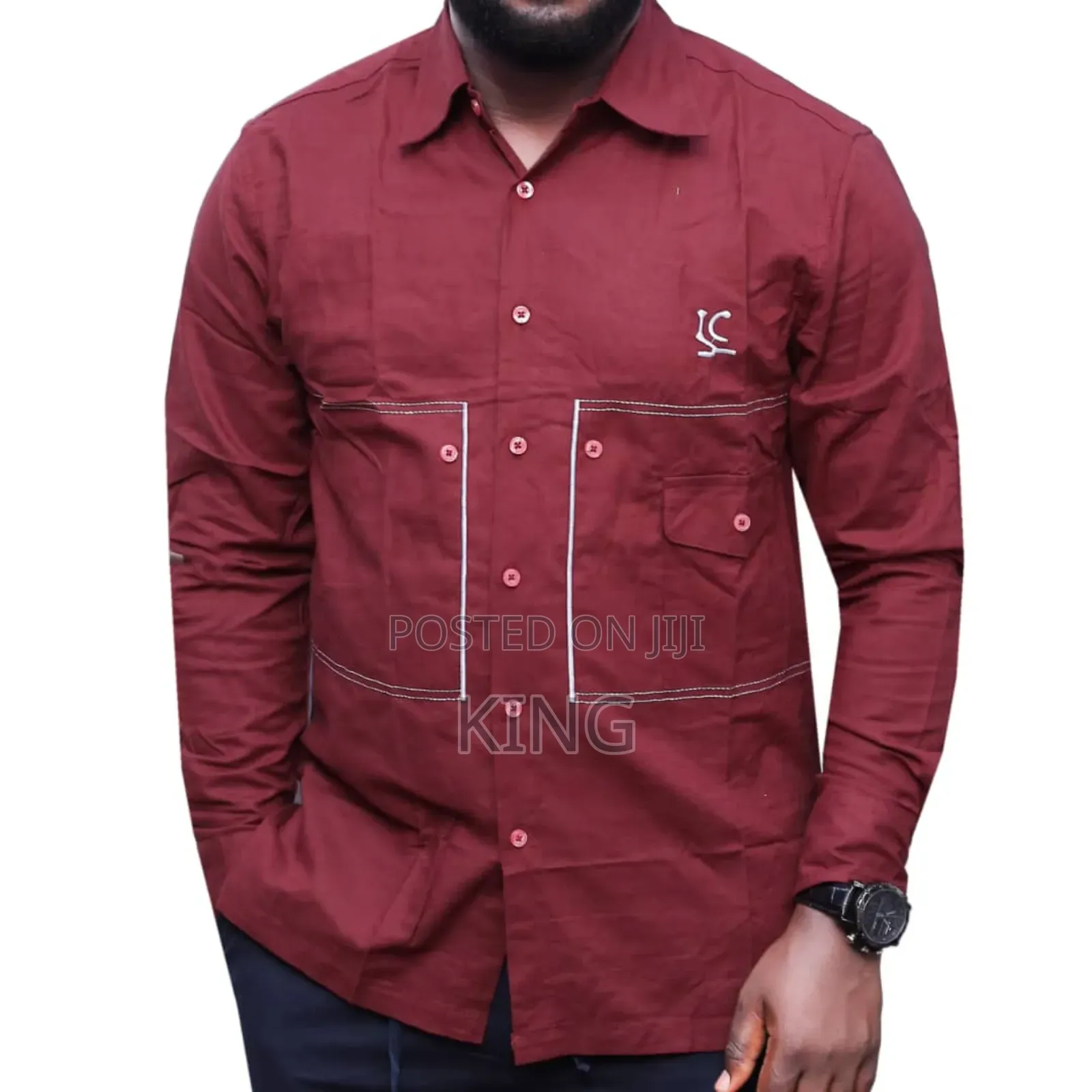 Traditional Kitengi Linen Shirt