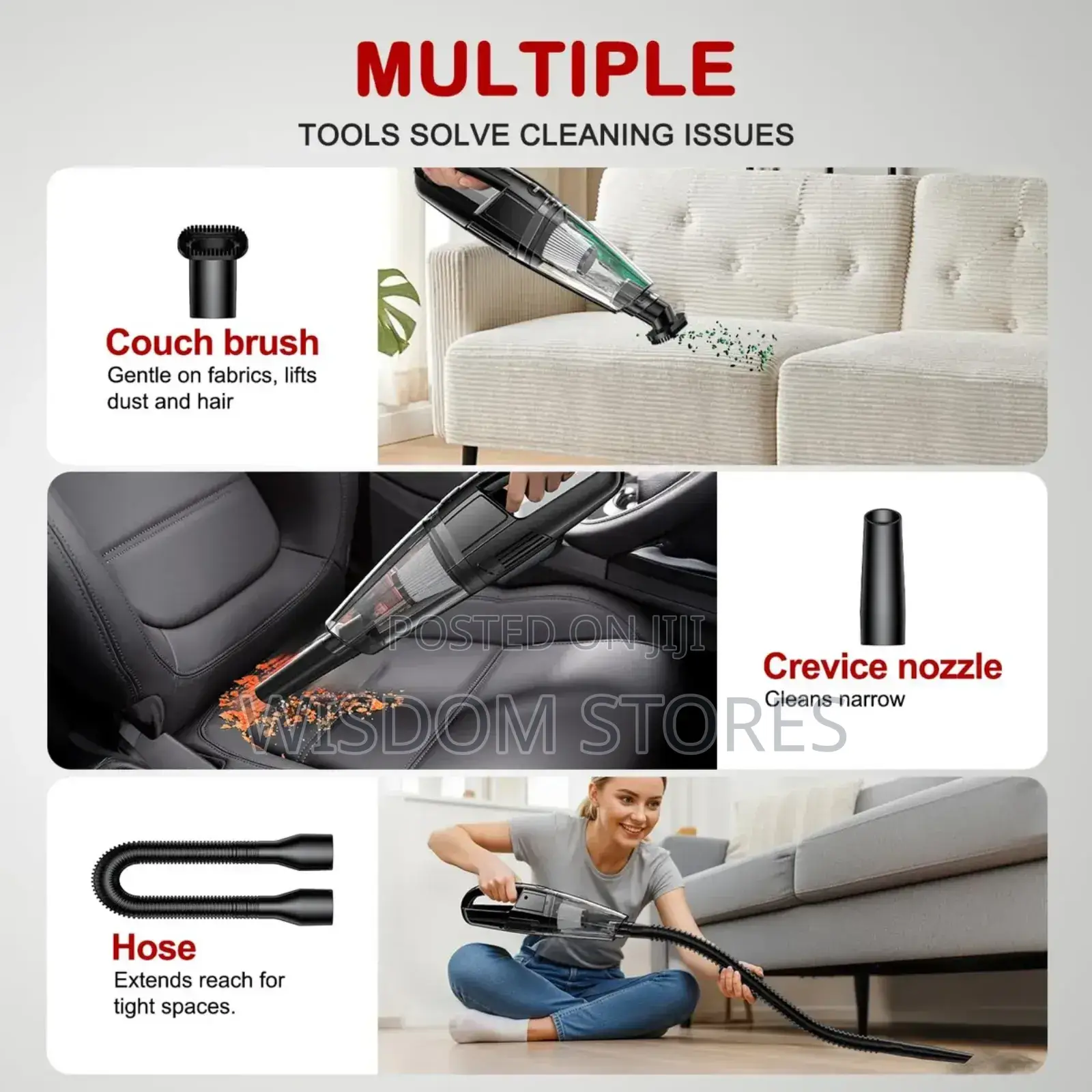 Cordless Rechargeable Handheld Car Vacuum Cleaner
