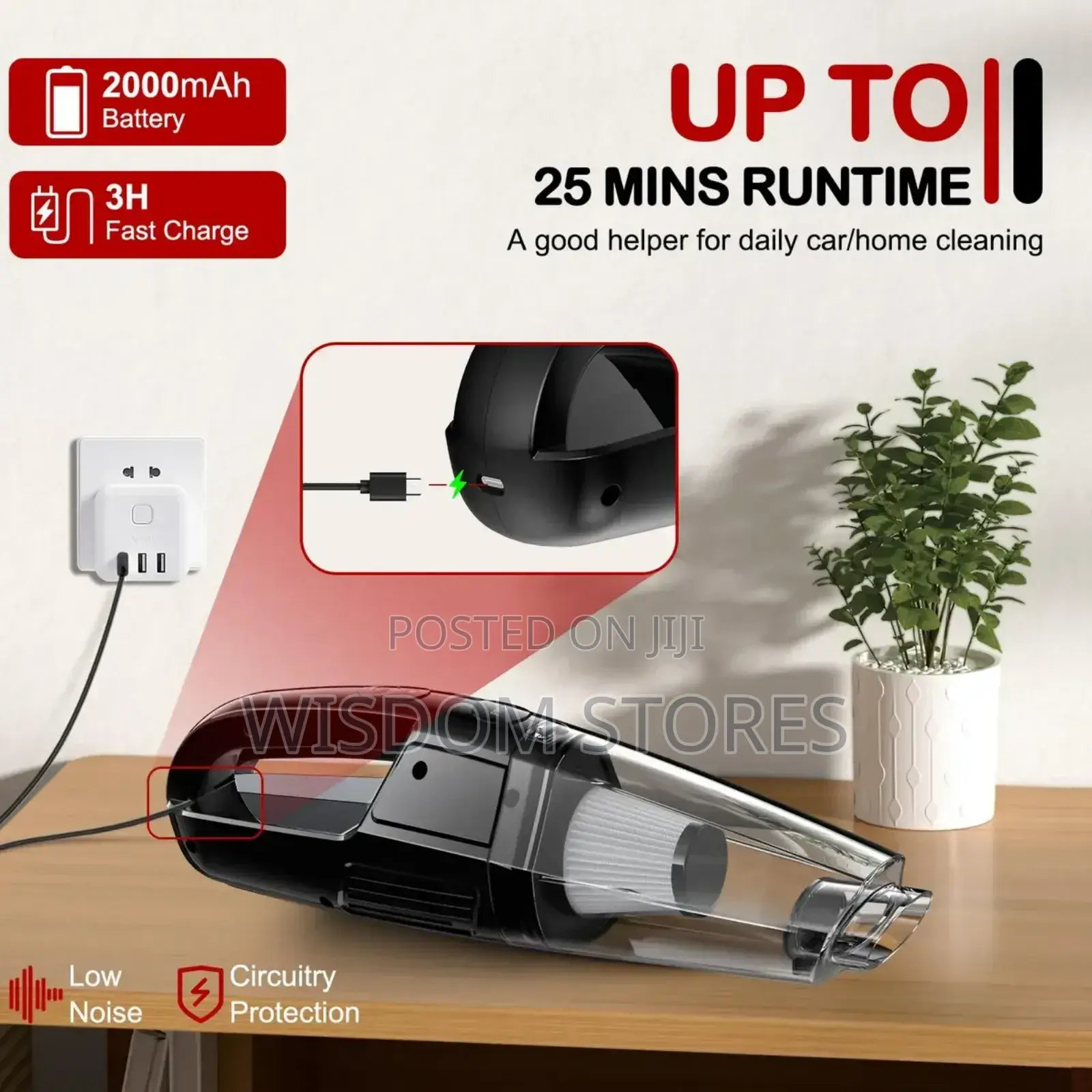 Cordless Rechargeable Handheld Car Vacuum Cleaner