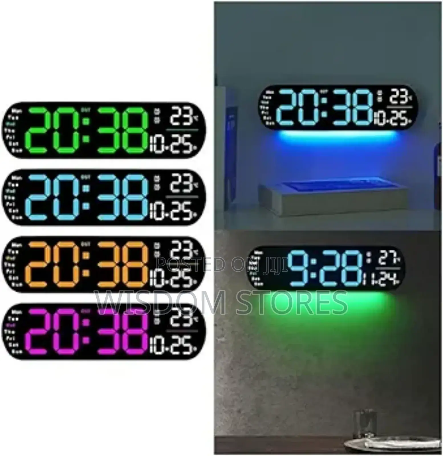 Upgraded Digital Wall Clock Large Display