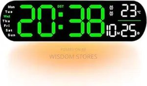 Upgraded Digital Wall Clock Large Display