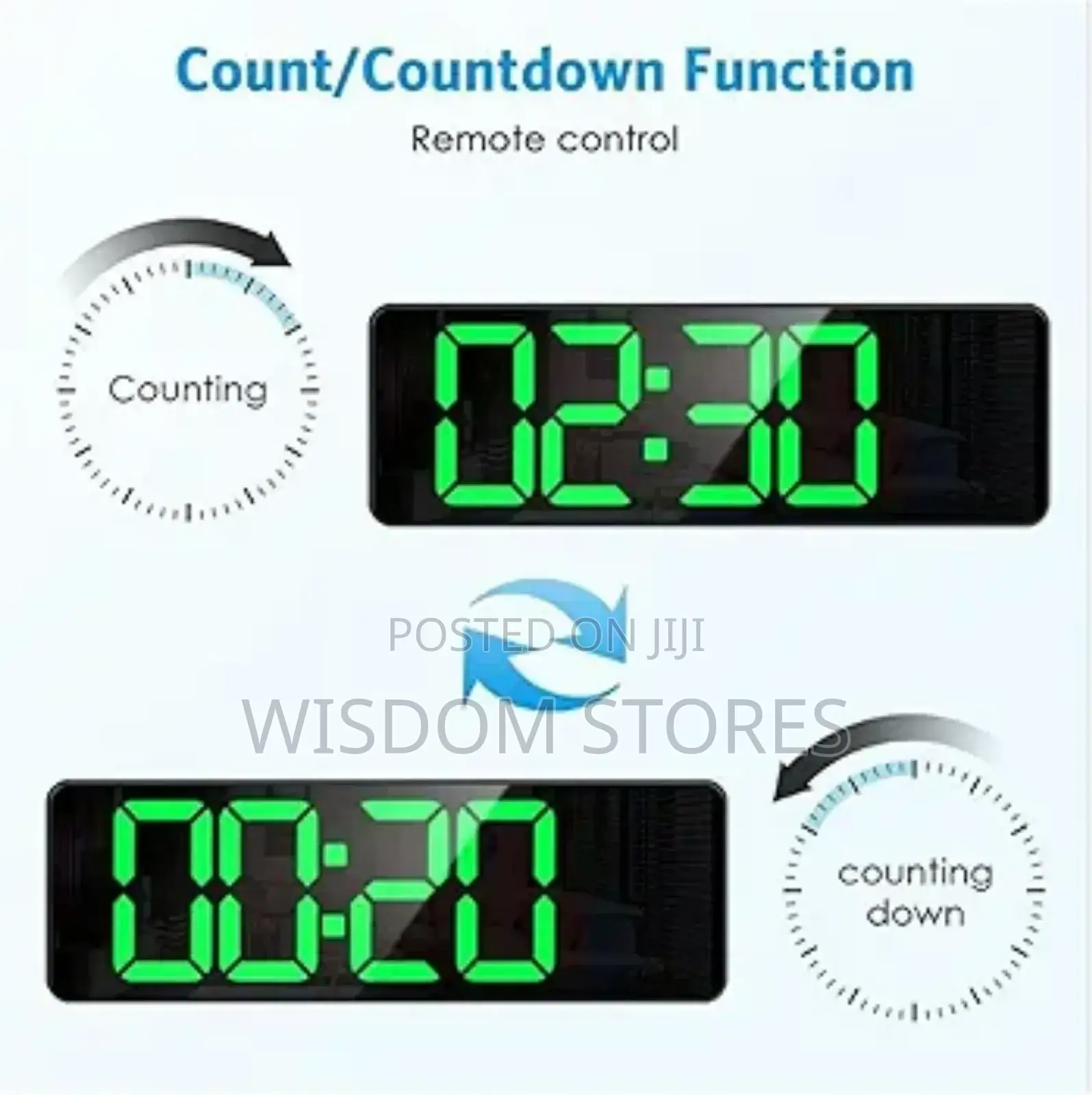 Upgraded Digital Wall Clock Large Display