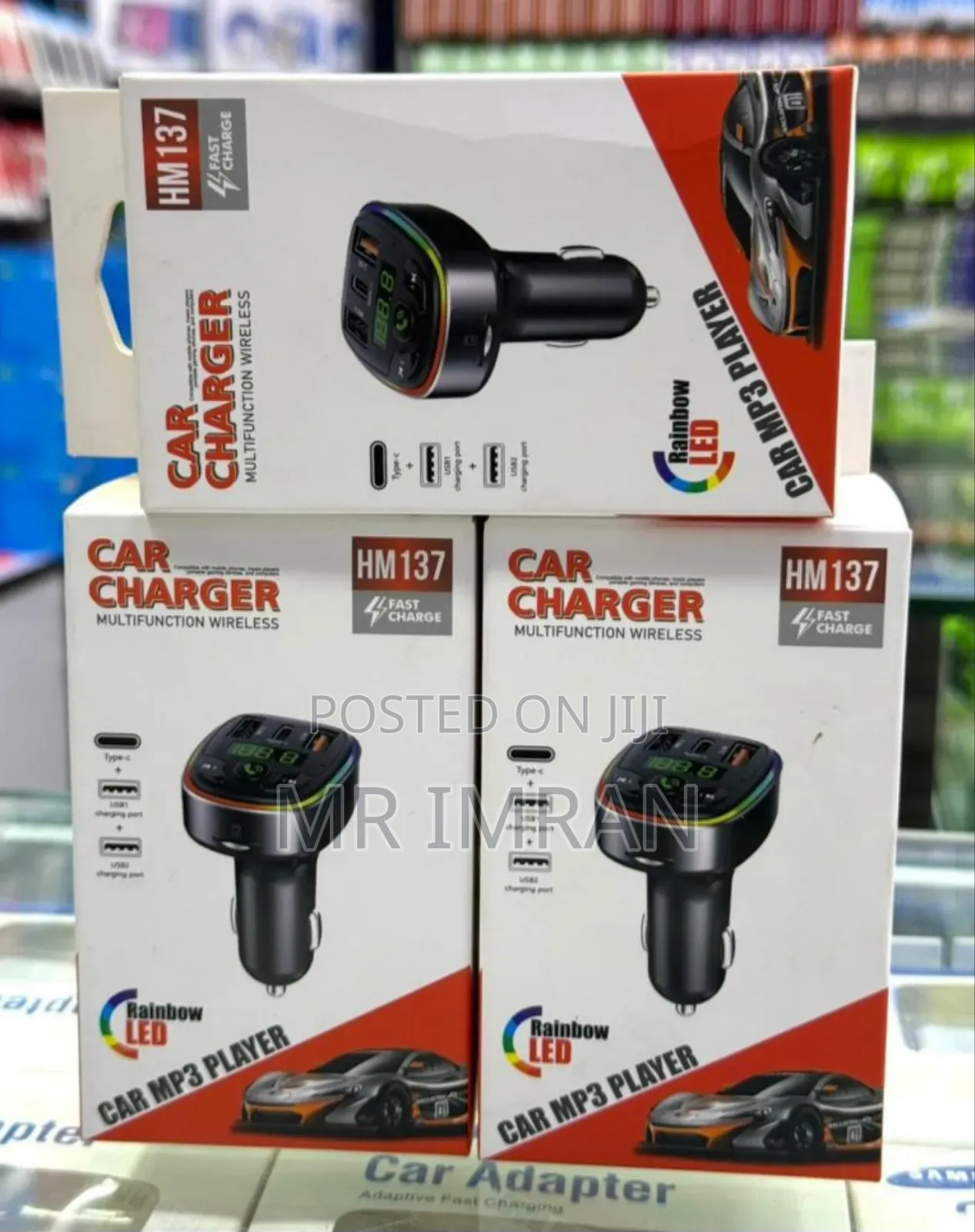 Multifunction Wireless Car Charger and Mp3 Player.