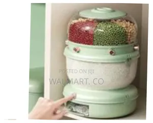 Rice Dispenser Automatic Grain Storage Bin With Double Layer