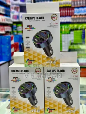 P41 Car Mp3 Player and Fast Charger.