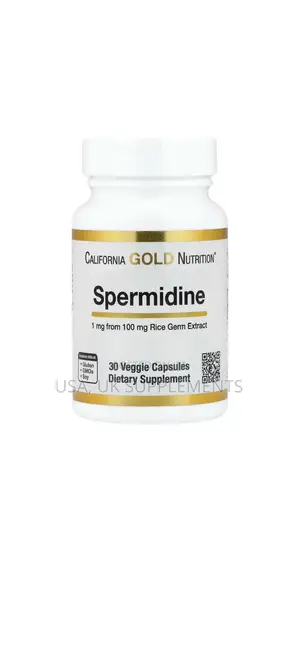 California Gold 1mg Spermidine, Rice Germ Extract 30capsules