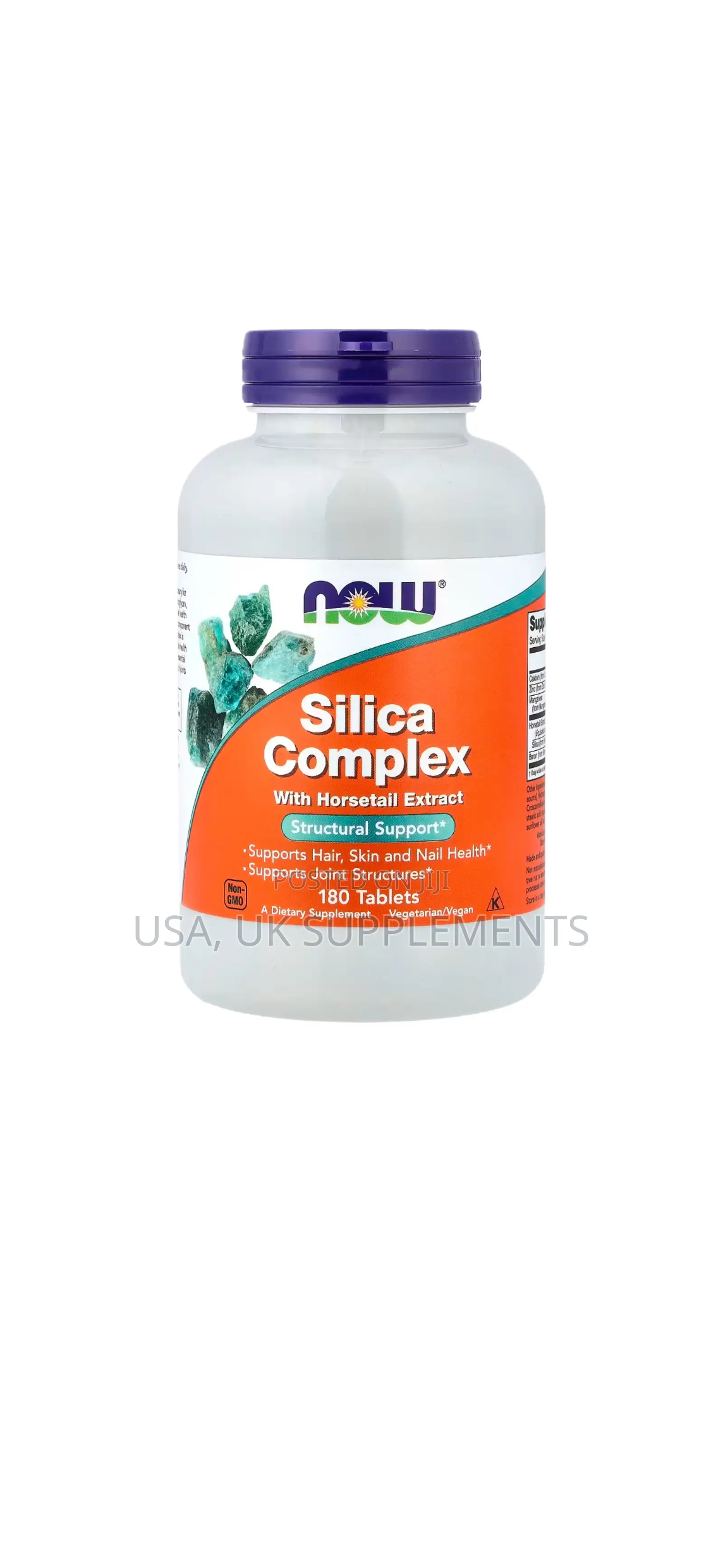 Now Silica Complex and Horsetail Extract 180capsules 6months Supply