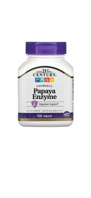 21st Century Papaya Enzymes 100 Chewable Tablets